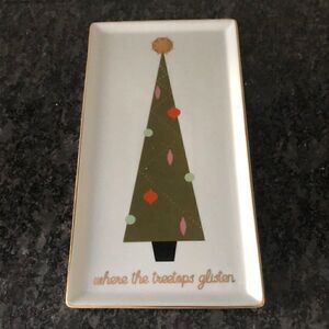 Where the treetops glisten Christmas serving platter